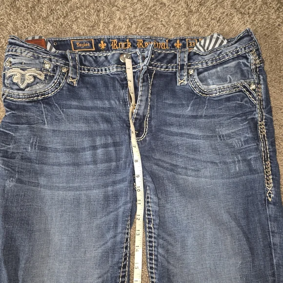 Rock Revival Blue Boot Cut Jeans - Picture 1 of 5
